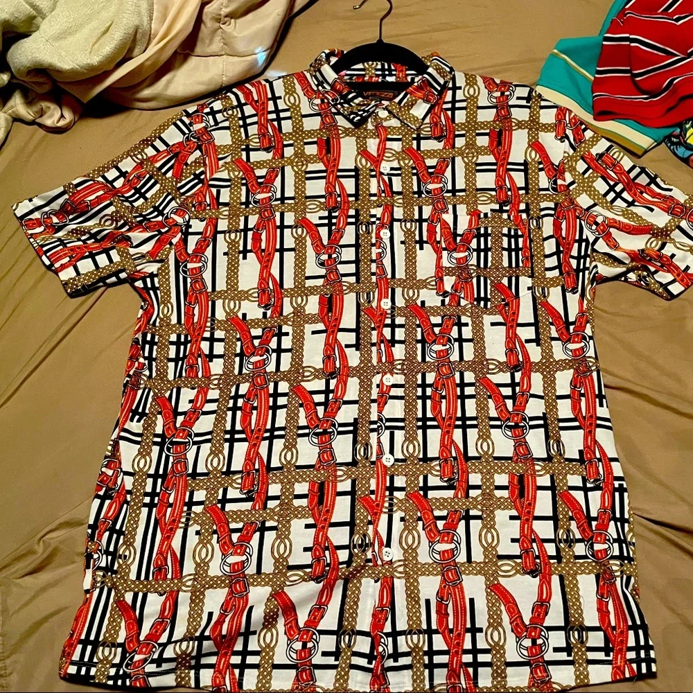 Venezzi t shirt cotton button down new old stock - Picture 1 of 1